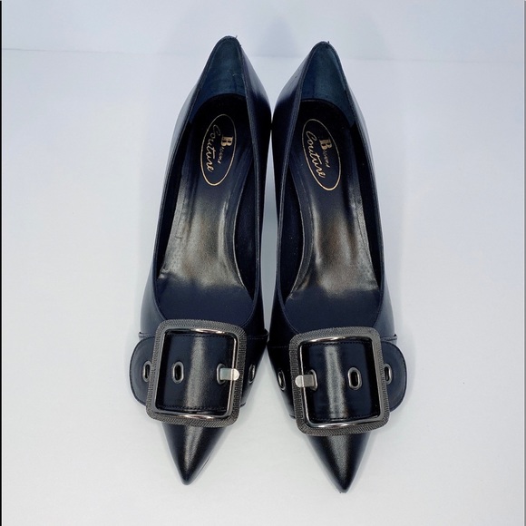 Browns Couture Black Leather Pumps made in… - Picture 1 of 10